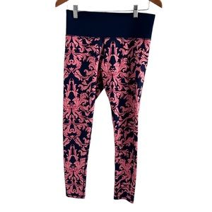 Adidas climate‎ lite baroque pink and blue leggings